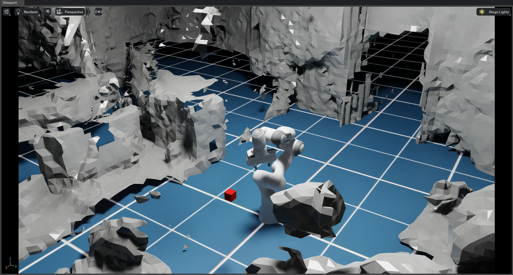 Office Environment Reconstructed with TSDF in Isaac Sim